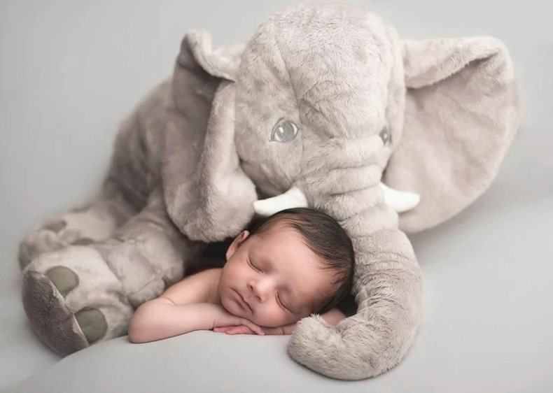 Schattig Baby Olifant Knuffelkussen | Beste Beoordeelde Baby Kussen