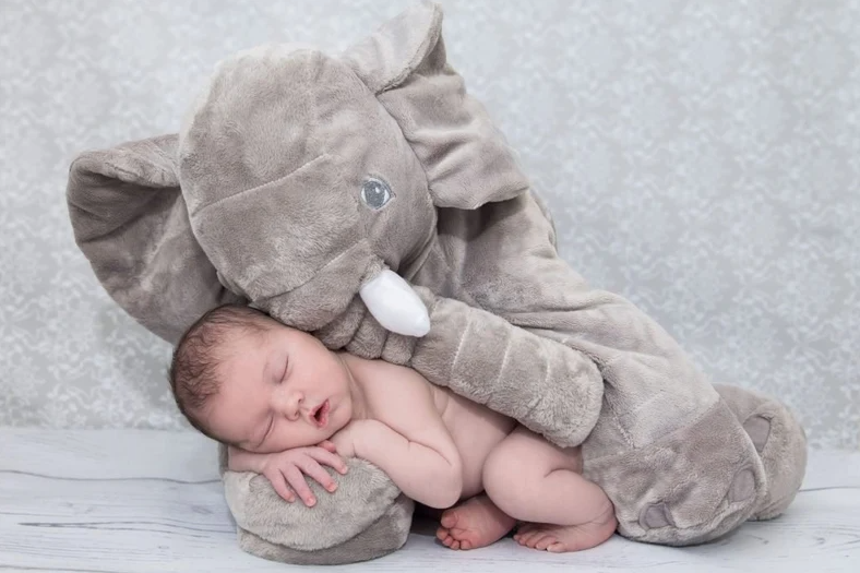 Schattig Baby Olifant Knuffelkussen | Beste Beoordeelde Baby Kussen