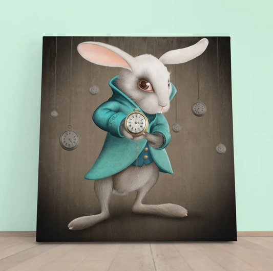 Cute Wall Clock with Rabbit Design