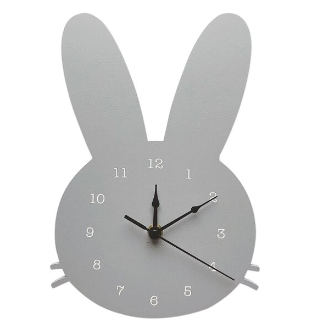 GlowBunny - Cute Norwegian Rabbit Wall Clock 