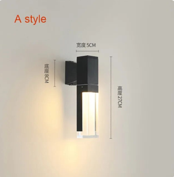 Motion detector wall lamp 