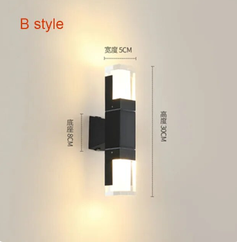 Motion detector wall lamp 