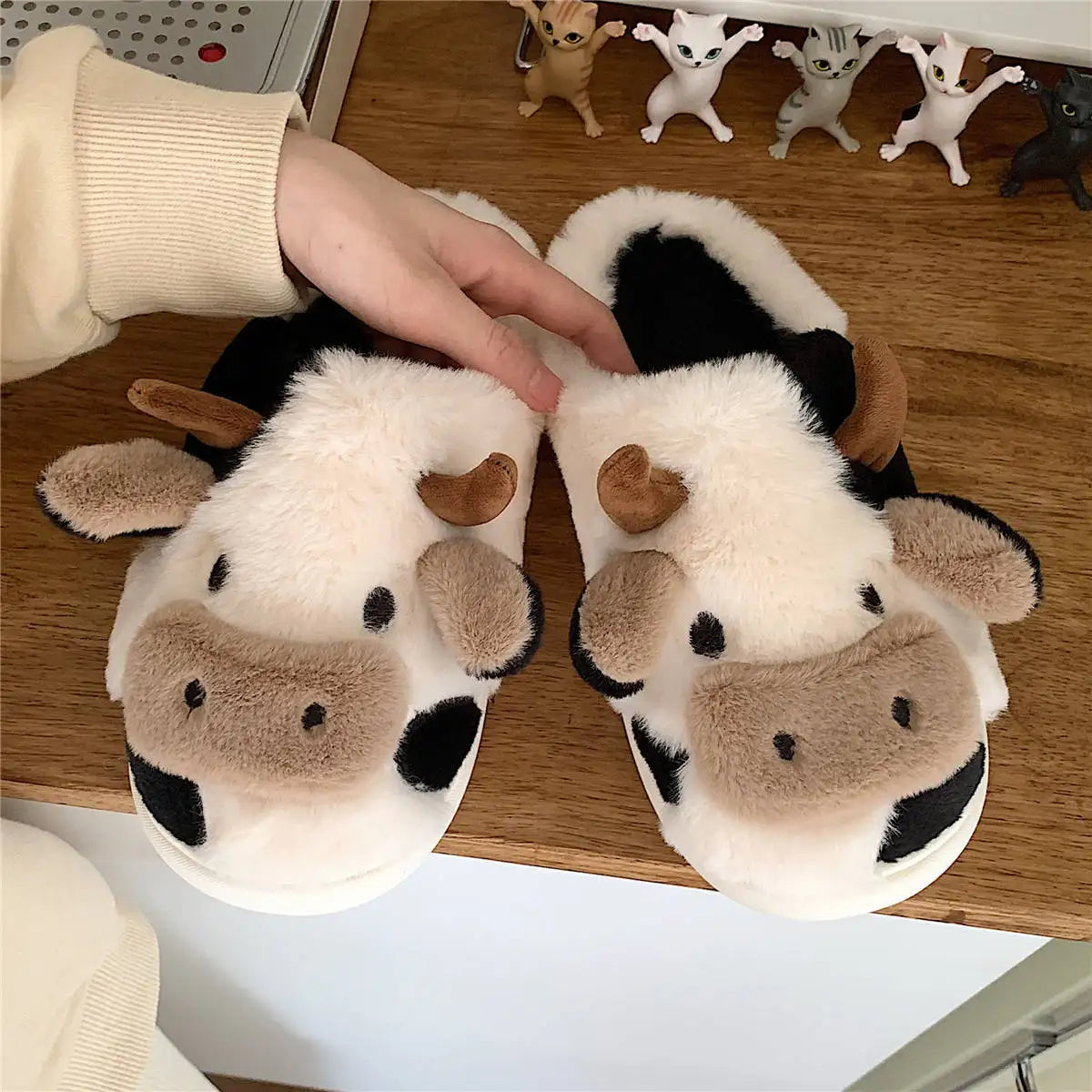 PlushCow - Fun and Cozy Winter Slippers 