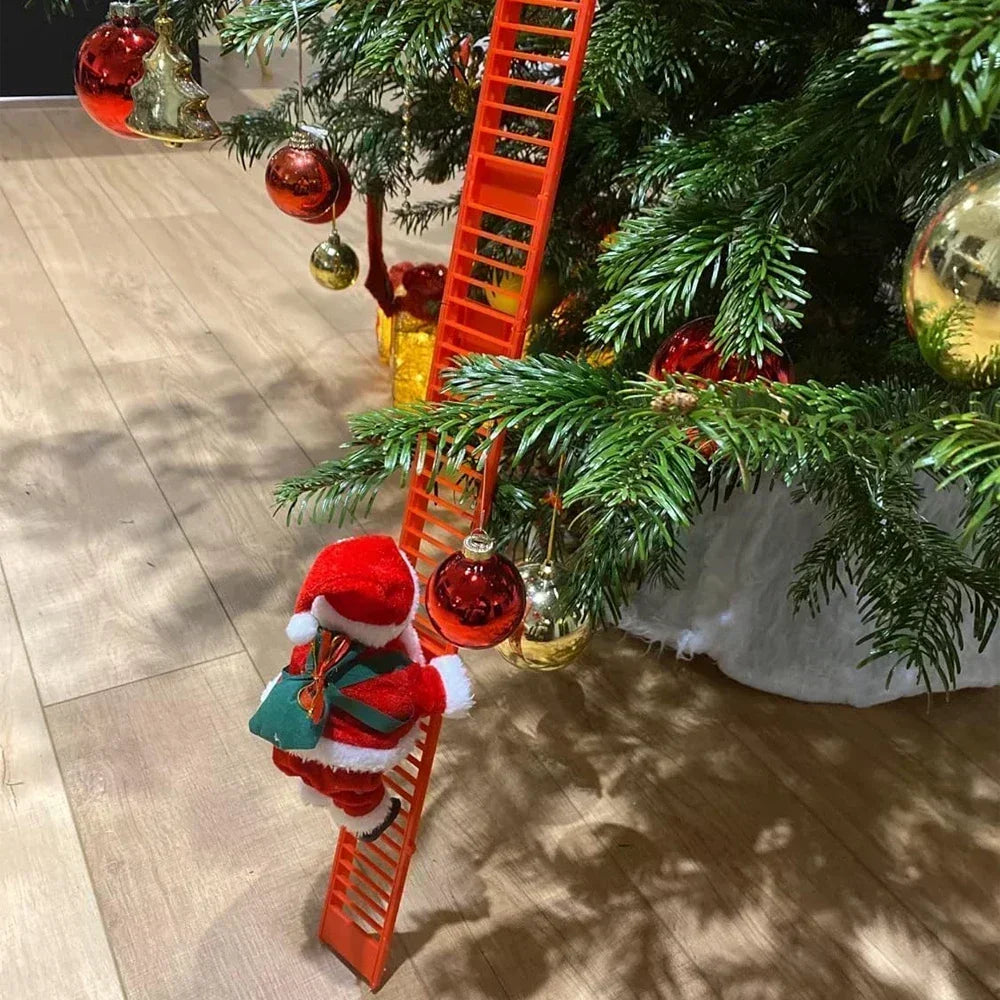 Climbing Santa Claus - Musical Santa on Ladder