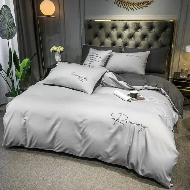 EmbroiLux - Luxury Duvet Cover with Elegant Embroidery