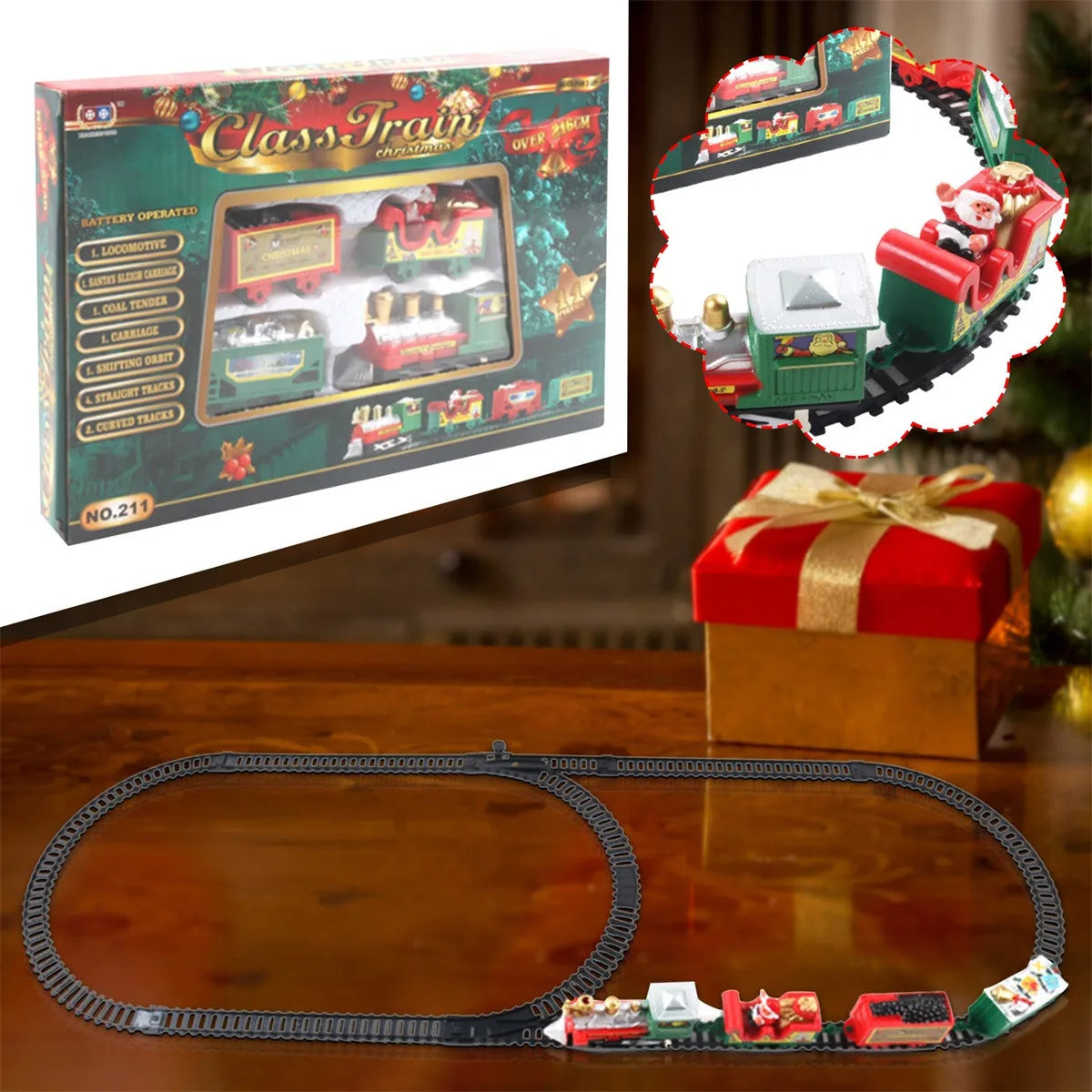 FeteLocomotive - Electric Train Christmas Tree Decoration