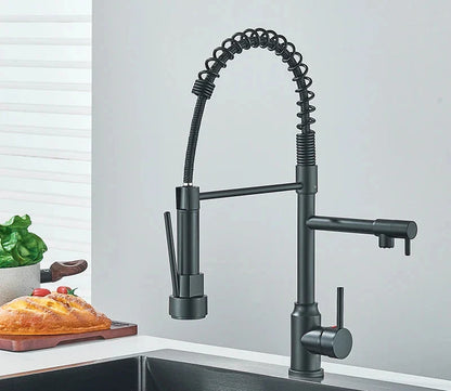 NickelFlex – Kitchen mixer tap with 360° swivel function 