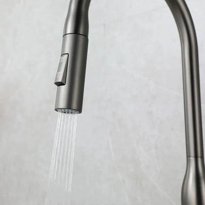 SteelFlow – Kitchen mixer tap with pull-out hand shower 