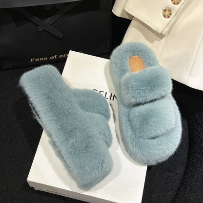 FuzzyElegance - Soft slippers for women 