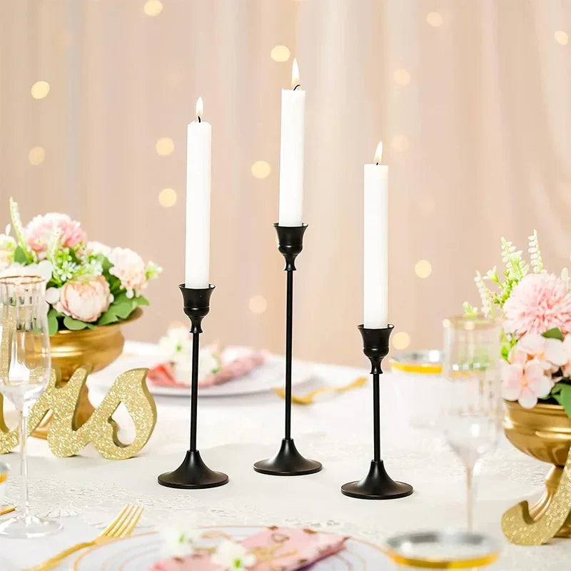 Dreamy Lights - Golden Candle Holders for a Romantic Atmosphere 