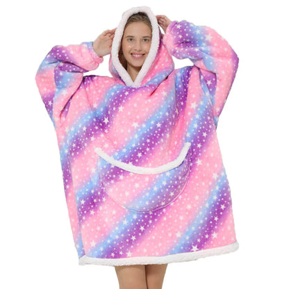 SnugJoy - Fleece Blanket with Hood 