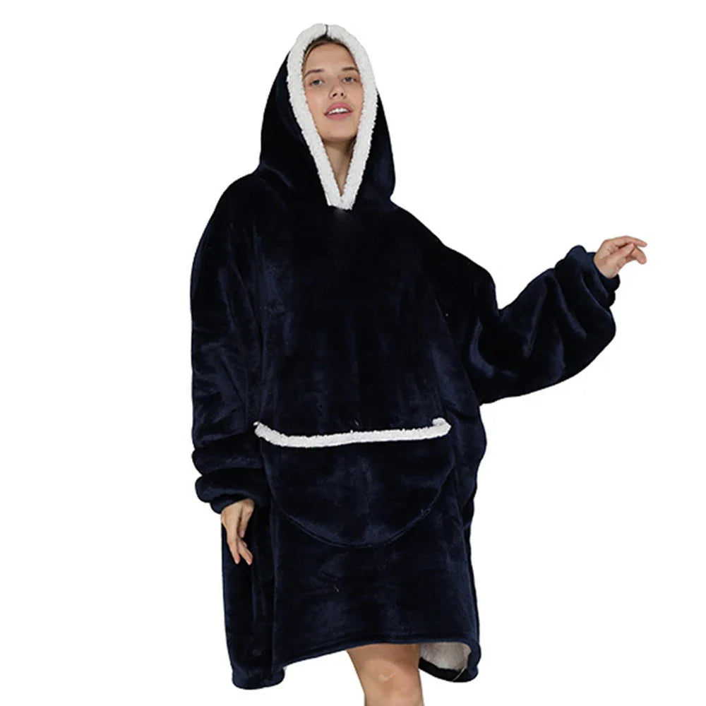 SnugJoy - Fleece Blanket with Hood 