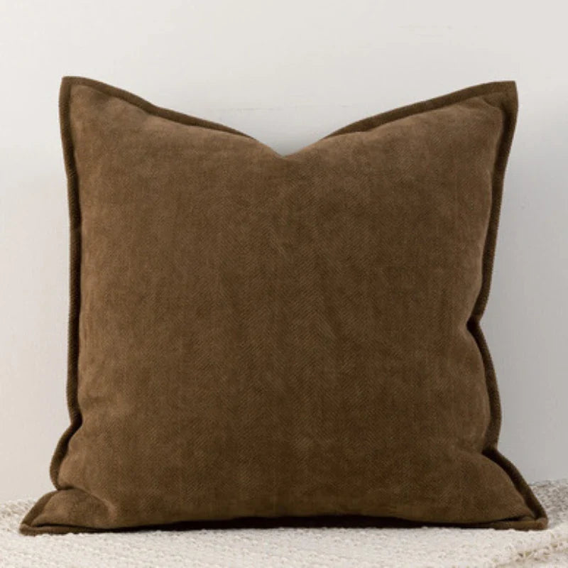 ChenilleCozy - Plain Cushion Cover for Home and Bedroom Decor