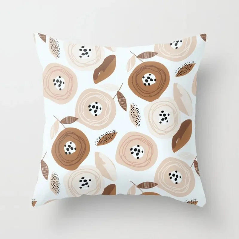 GreenLeaf - Cushion cover with plant motif for Hu decoration 