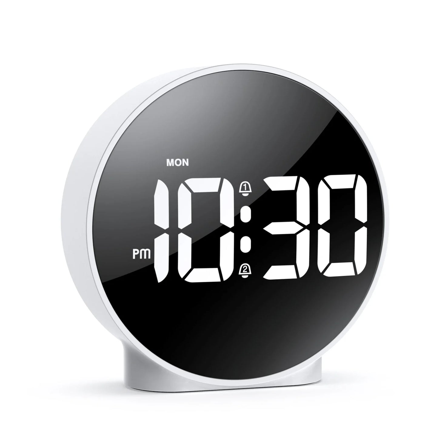 GlowTime - Compact LED Digital Alarm Clock with USB Connection