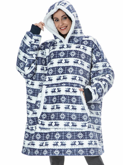 FleeceWrap - Polar Blanket Sweater with Hood 