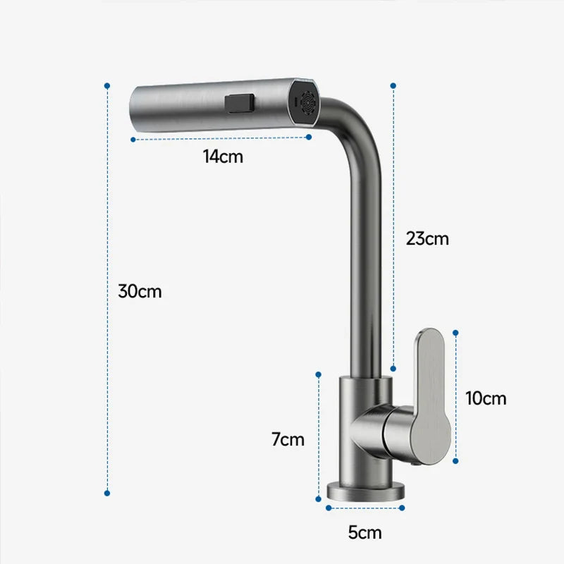 GrayStream – Draaibare Cascade Keukenkraan