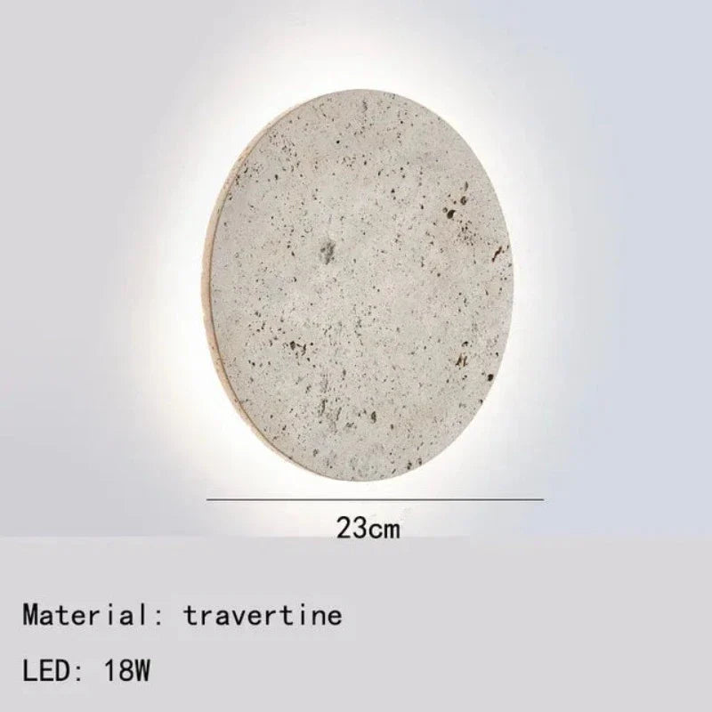 EarthyRadiance - Natural Stone Wall Lamp