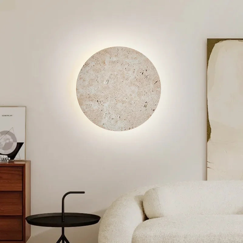 EarthyRadiance - Natural Stone Wall Lamp