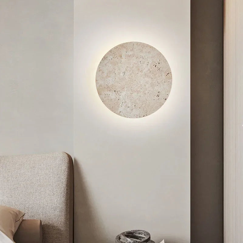 EarthyRadiance - Natural Stone Wall Lamp