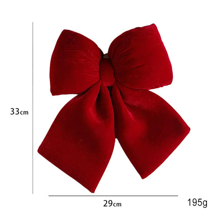 Velvet Bow - Red Velvet Bow 