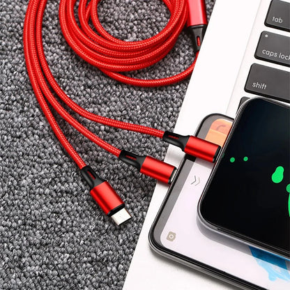 3-in-1 USB Cable Type C – Universal Charging and Data Cable