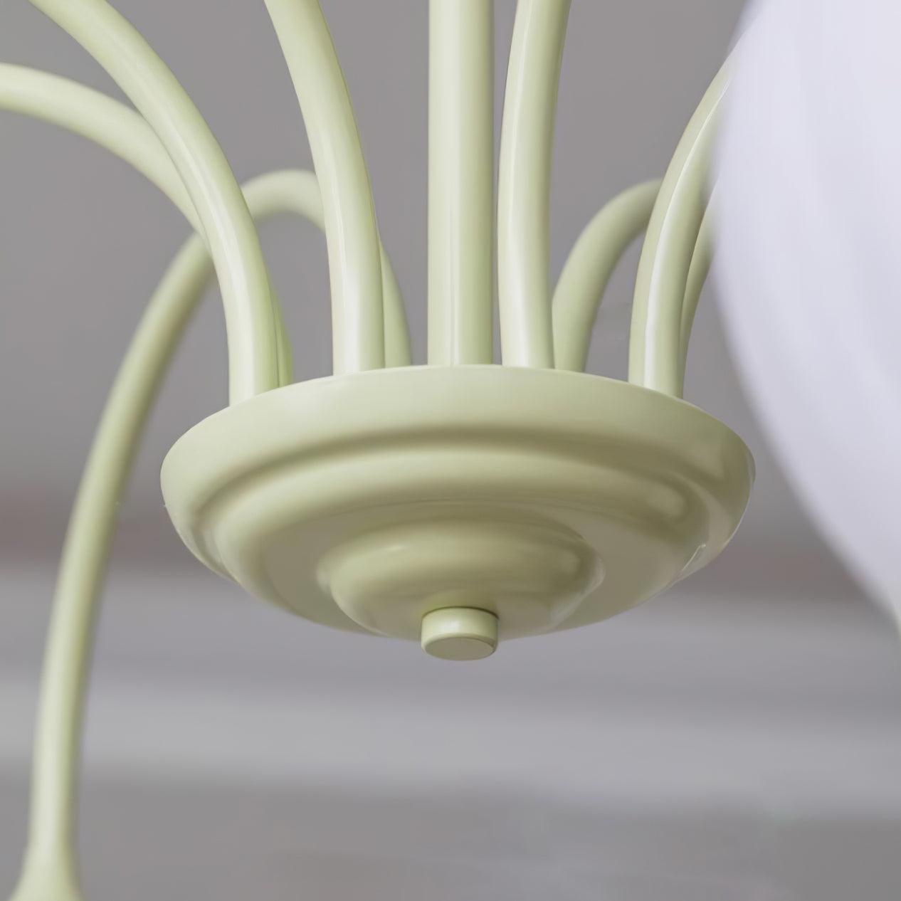 Tulip – Elegant Matcha Chandelier