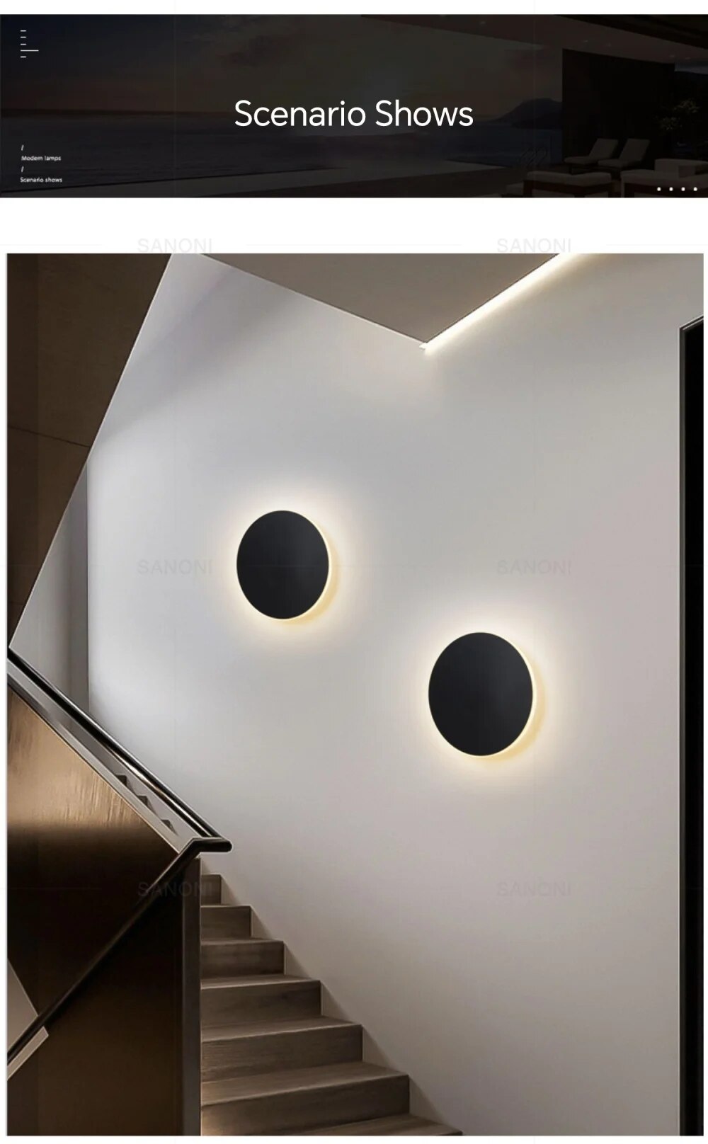 Sleeksphere - Round LED Wall Lamp 