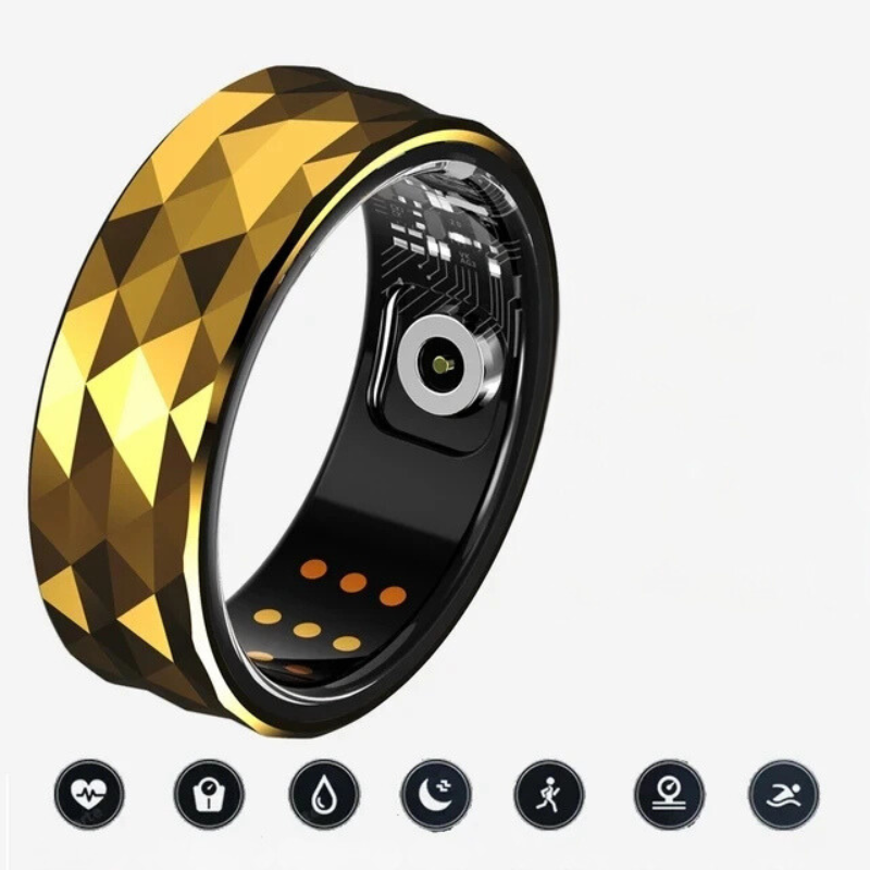 BagueActive - Titanium Steel with Health Monitoring for Athletes 