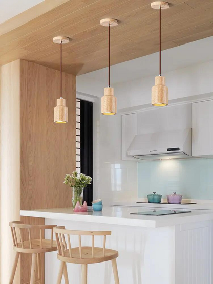 WoodenAura - Scandinavian wooden pendant lamp 