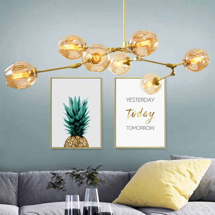 BubbleLight – Sputnik Hanglamp met Glazen Bubbels