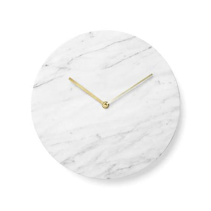 MarbleLux - Elegant white marble wall clock