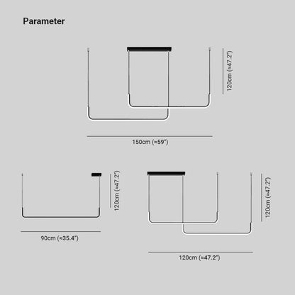 Edge - Moderne LED Hanglamp in Metaal en Silicoon