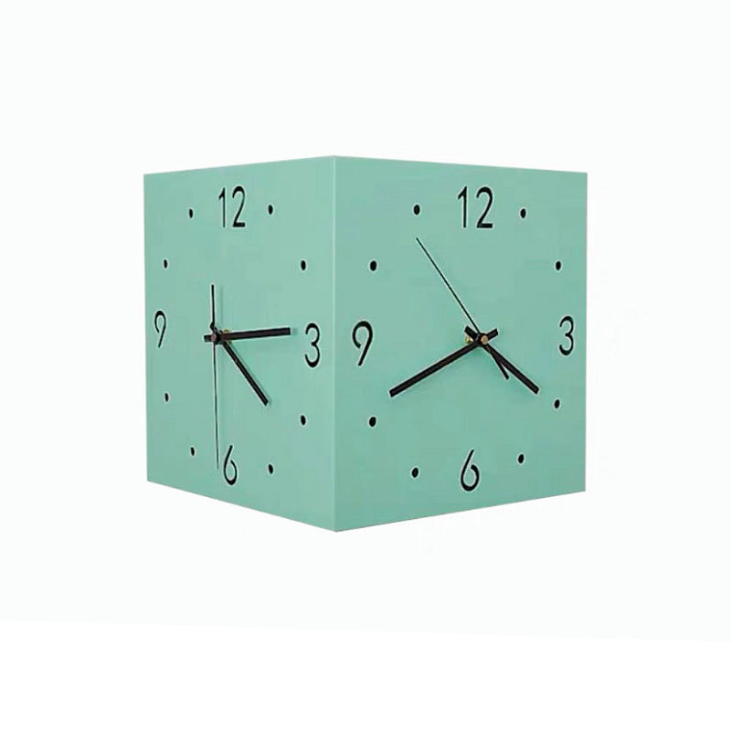 CornerTime – Creatieve Elegante Vierkante Wandklok