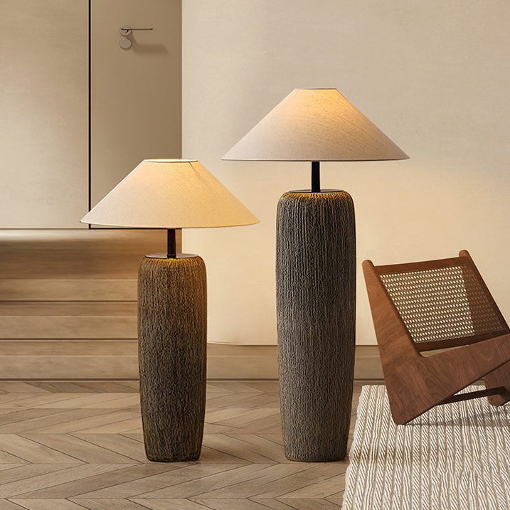 LumiereVintage - Floor lamp made of old wood 