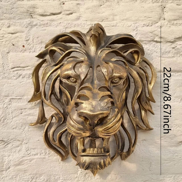 RegalRoar Lion - Lion Head Wall Sculpture 