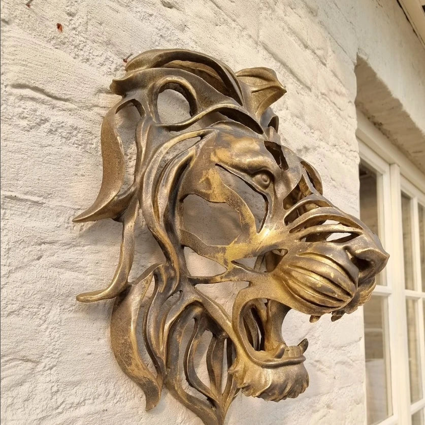 RegalRoar Lion - Lion Head Wall Sculpture 