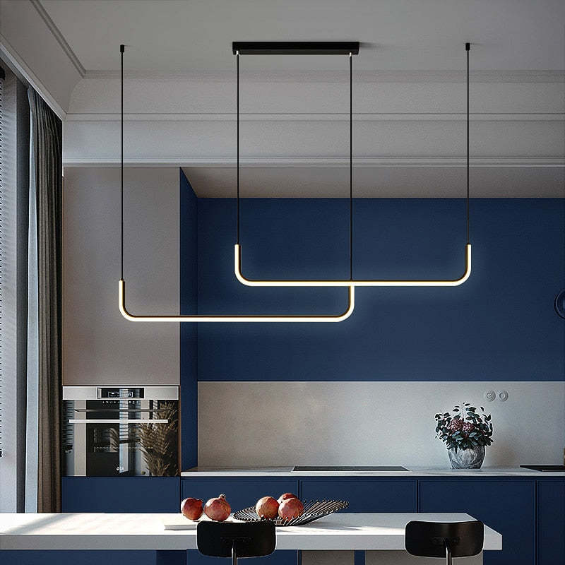 Edge - Modern LED Pendant Lamp in Metal and Silicone 