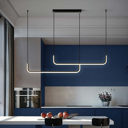 LuxeLight – Elegant Pendant Lamp made of Metal and Silicone