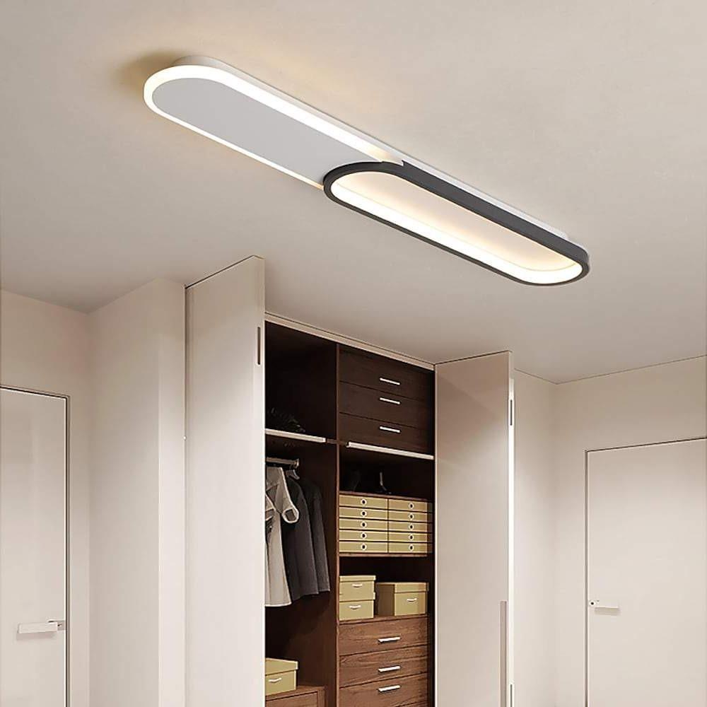 FlushElegance – LED ceiling light with minimalist rectangular design