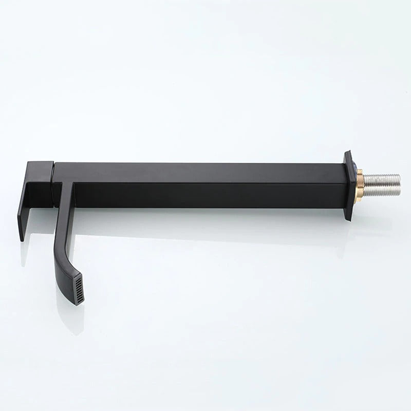 Black Cold Water Single Tap for Washbasin Mounting 