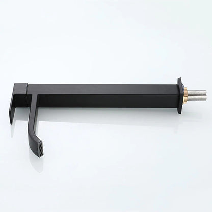 Black Cold Water Single Tap for Washbasin Mounting 