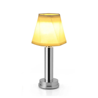 LuxeSilk - Wireless Table Lamp in Soft Metal 