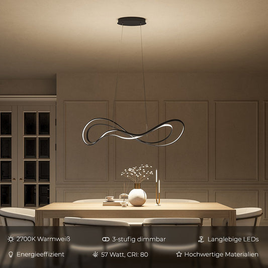 LumiMax - Dimmable LED Pendant Lamp with Warm Light