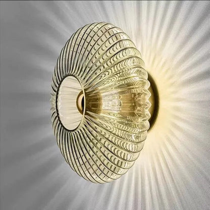 NimbusFlux - Glass Wall Lamp with Wavy Light