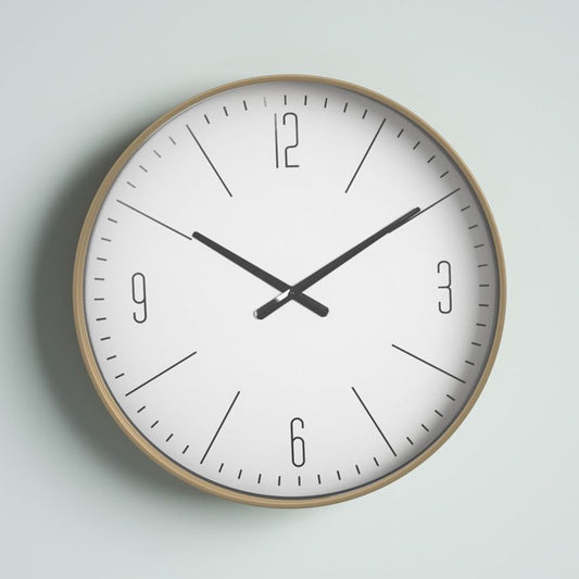 Golden Simplicity Wall Clock 