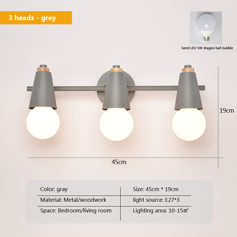 GrandioseLumina - Macaron Achteruitkijkspiegel Wandlamp