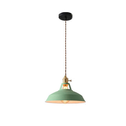 Morandi Modern LED Metal Pendant Lamp for Colorful Sleep 