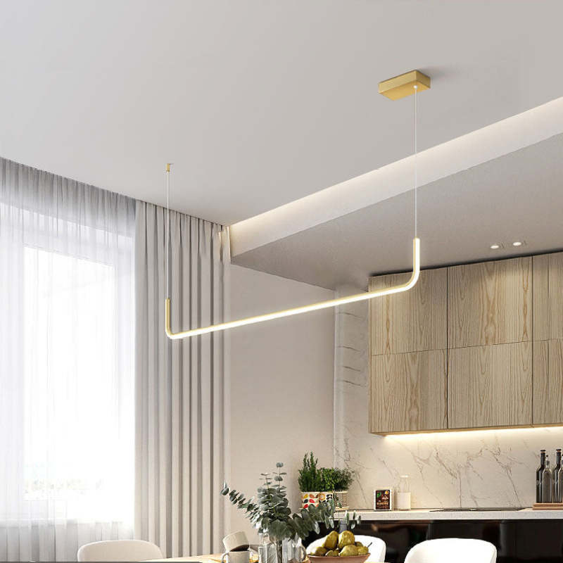 LuxeLight – Elegant Pendant Lamp made of Metal and Silicone