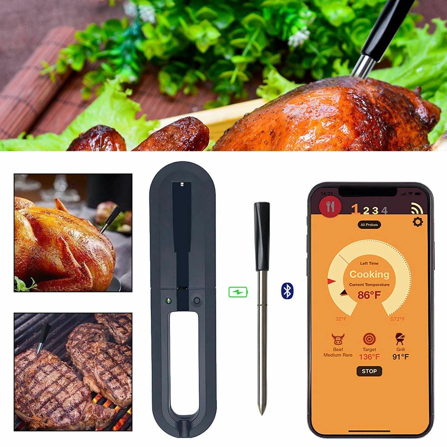 SmartMeat - Draadloze Slimme Vleesthermometer